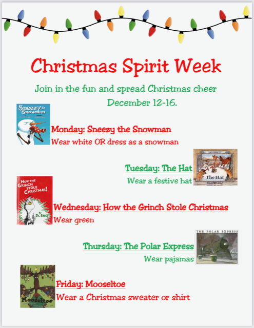 K-4 Christmas Spirit Week